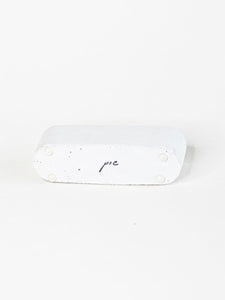 Concrete Oval Business Card Holder